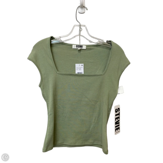 Top Short Sleeve By Steve Madden In Green, Size: M
