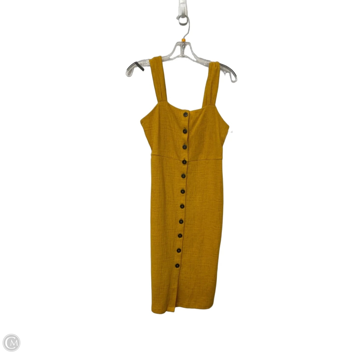 Dress Party Midi By Madewell In Yellow, Size: Xs