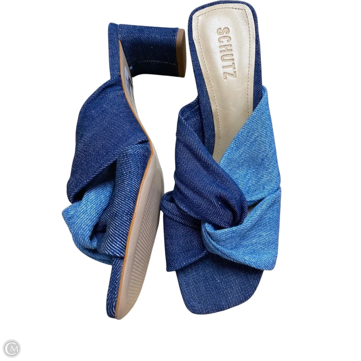 Shoes Heels Block By Schutz In Blue, Size: 8