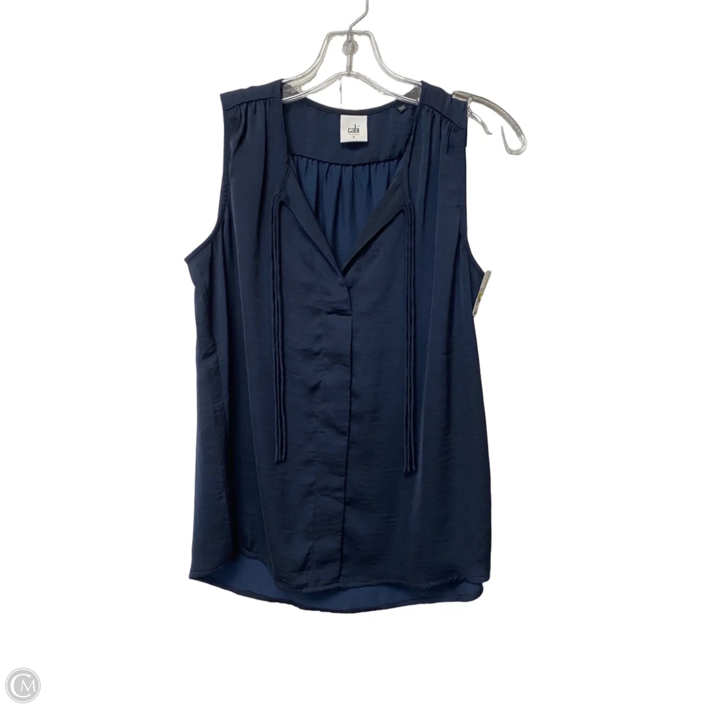 Top Sleeveless By Cabi In Navy, Size: S
