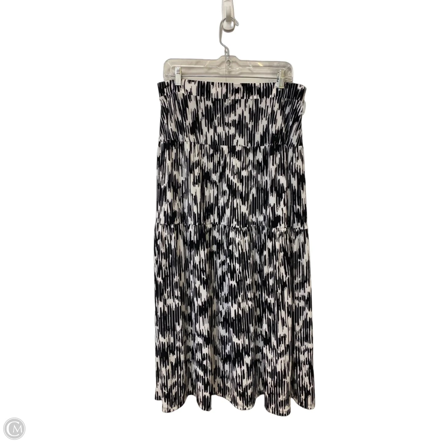 Skirt Maxi By Simply Vera In Black & Blue, Size: L