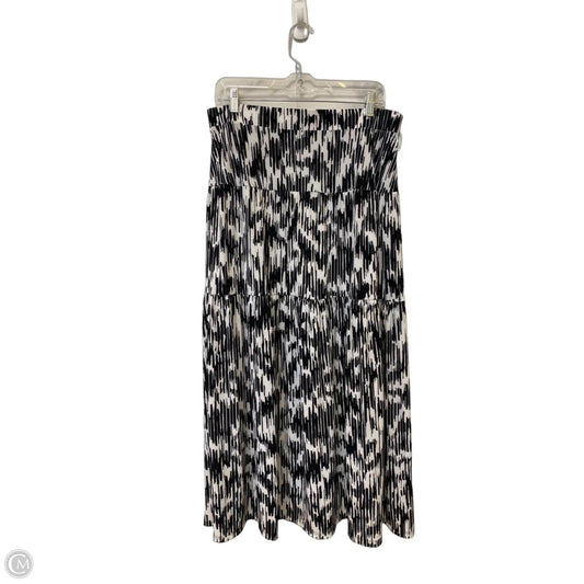 Skirt Maxi By Simply Vera In Black & Blue, Size: L