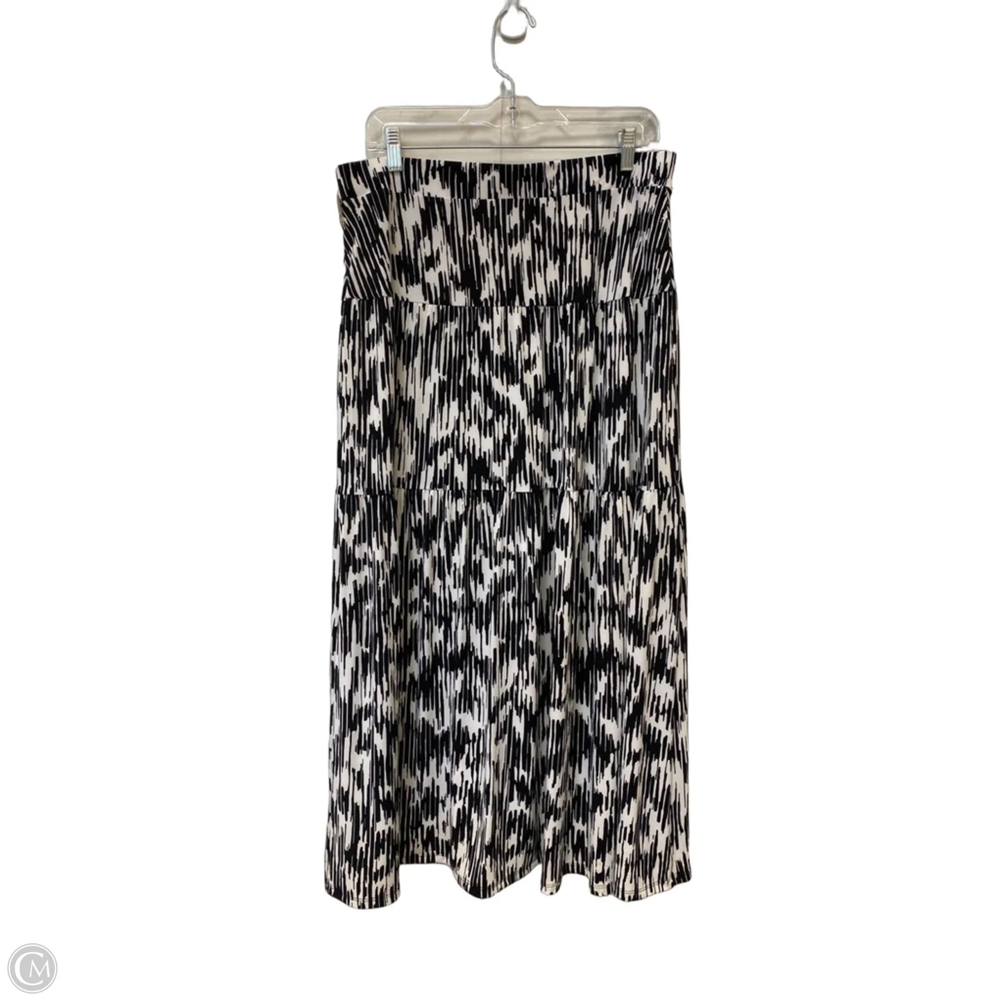 Skirt Maxi By Simply Vera In Black & Blue, Size: L