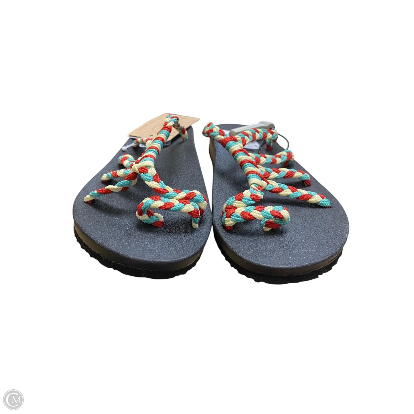 Sandals Flats By Clothes Mentor In Black, Size: 8