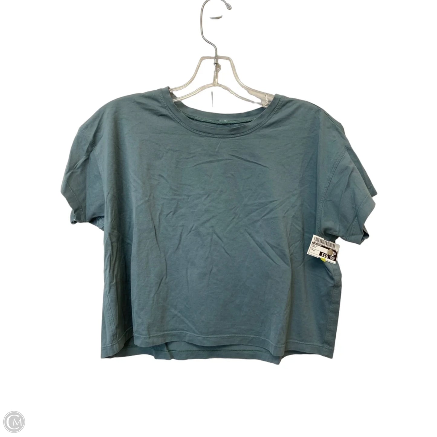 Top Short Sleeve By Lululemon In Green, Size: M