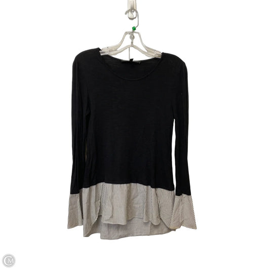Top Long Sleeve By White House Black Market In Black, Size: Xs