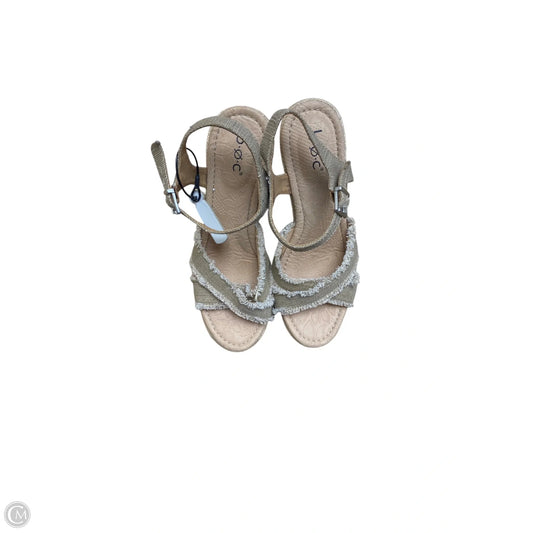 Shoes Heels Wedge By Boc In Beige, Size: 7.5