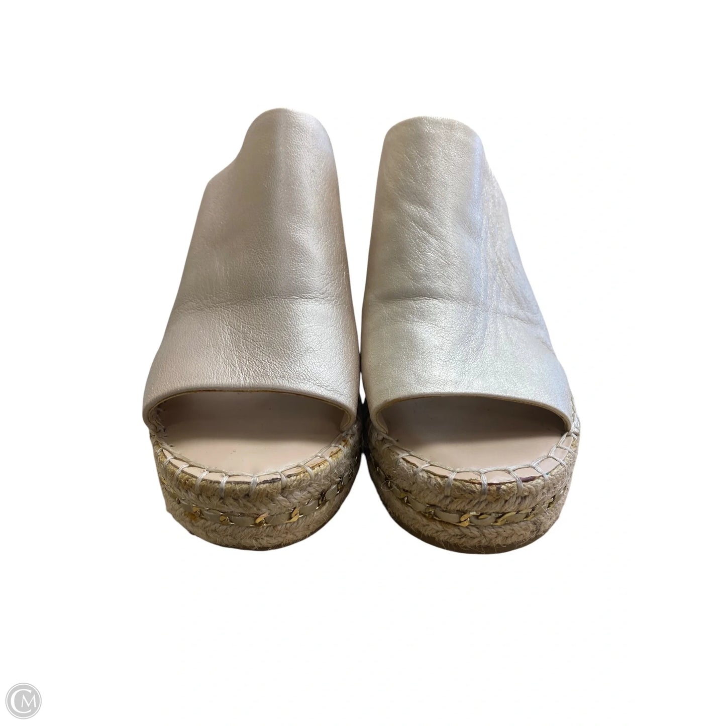 Shoes Designer By Karl Lagerfeld In Beige, Size: 8