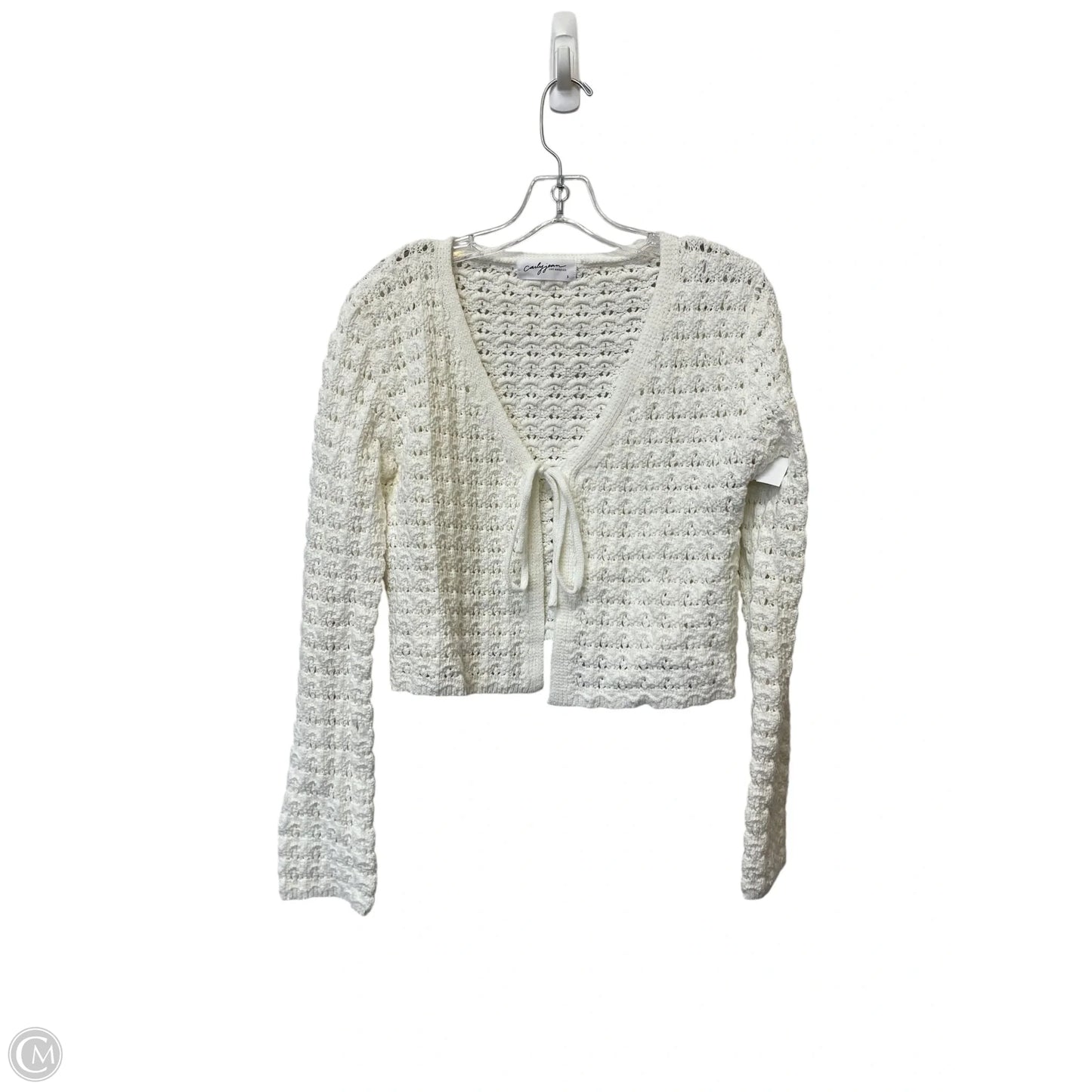 Top Long Sleeve By Carly Jean In White, Size: S