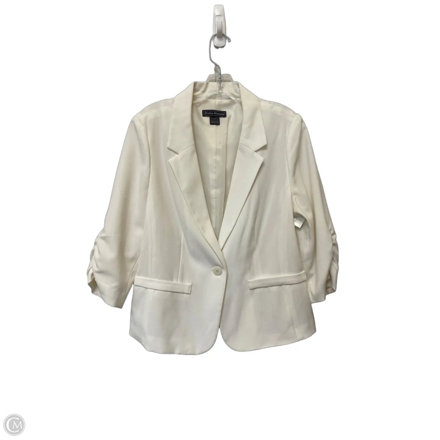 Blazer By Jessica Howard In White, Size: 14