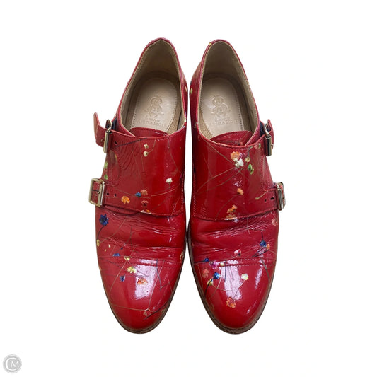 Shoes Heels Block By Cma In Red, Size: 8.5