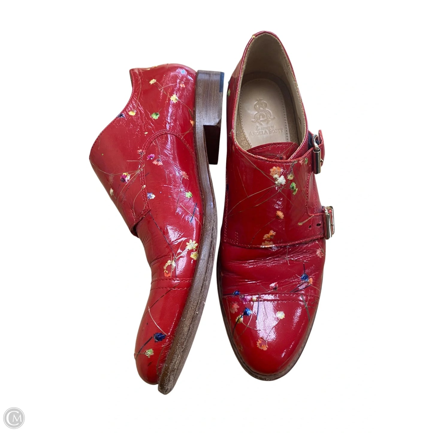 Shoes Heels Block By Cma In Red, Size: 8.5