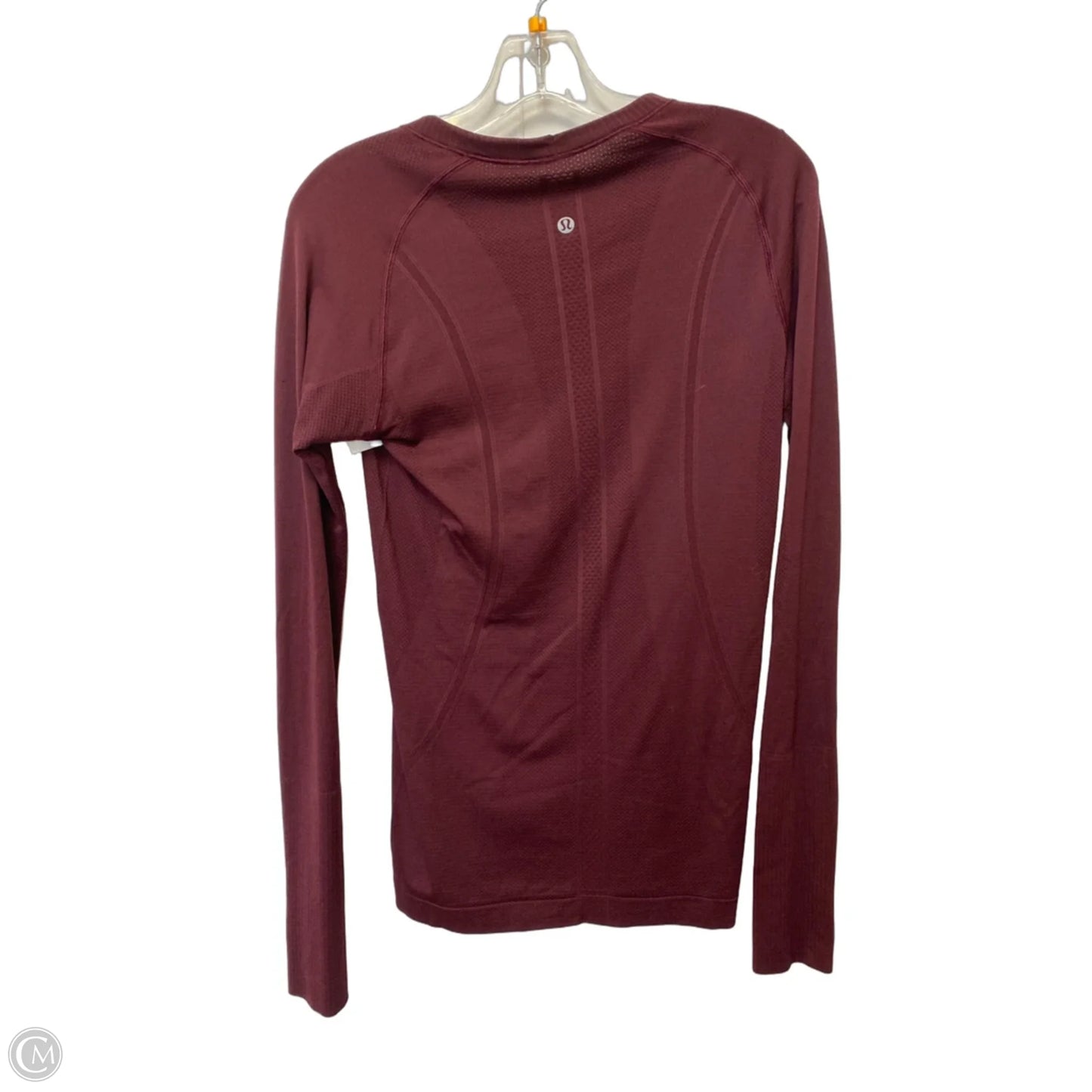 Top Long Sleeve By Lululemon In Maroon, Size: 8