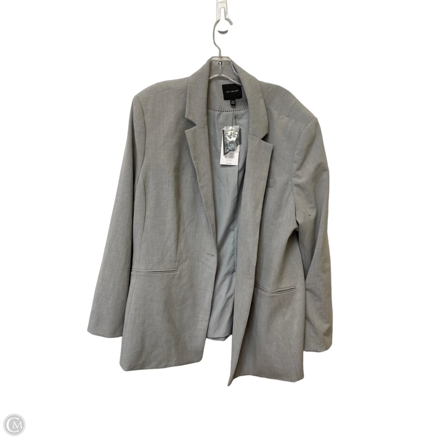 Blazer By Clothes Mentor In Grey, Size: 24