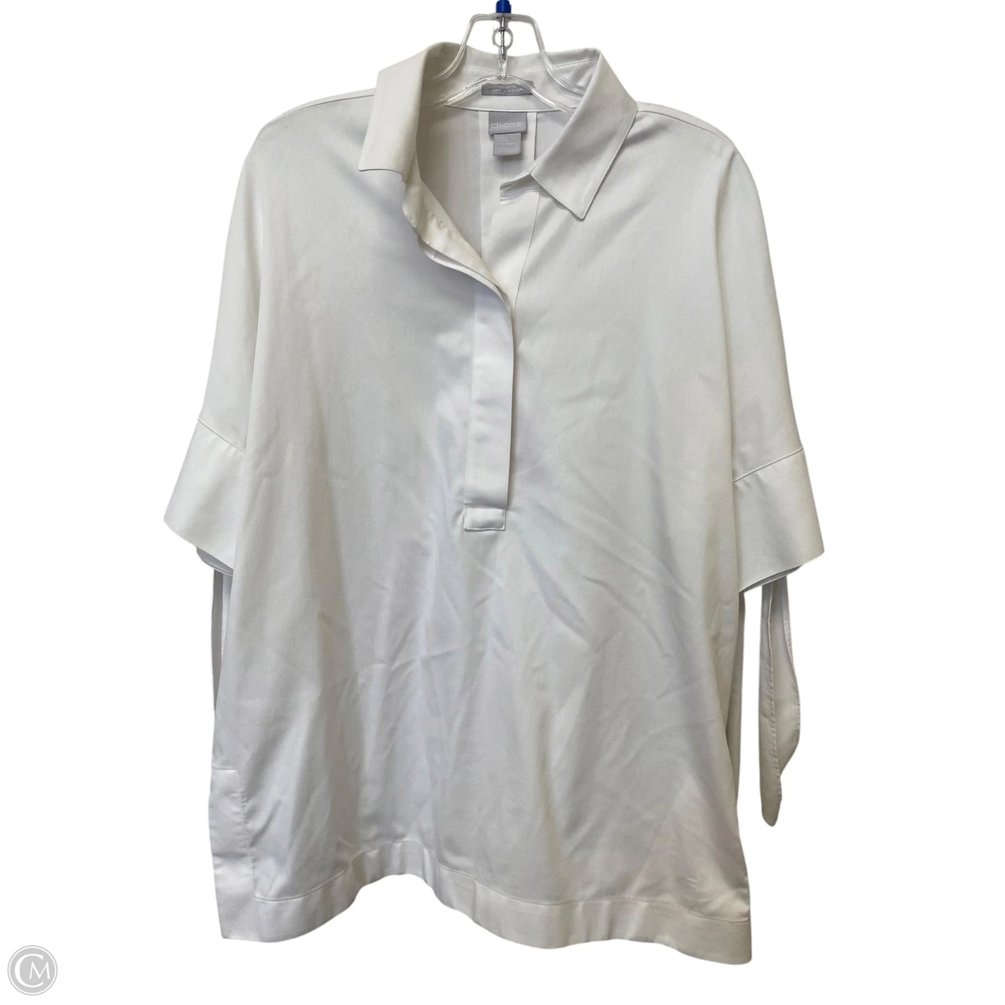 Top Short Sleeve By Chicos In White, Size: 2