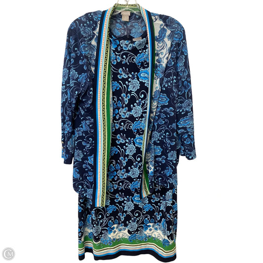 Dress Set 2pc By Chicos In Multi-colored, Size: 16