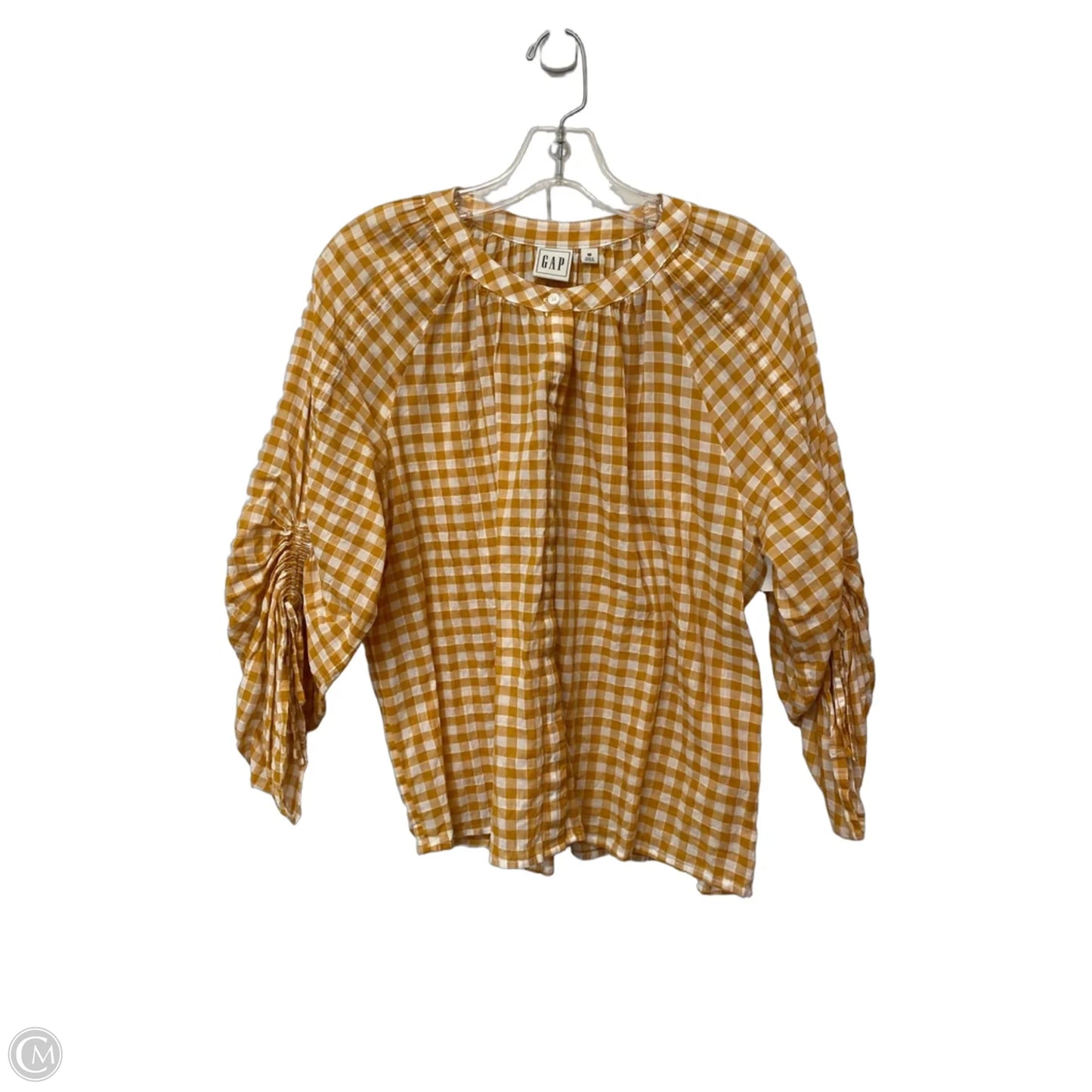 Top Long Sleeve By Gap In Yellow, Size: M