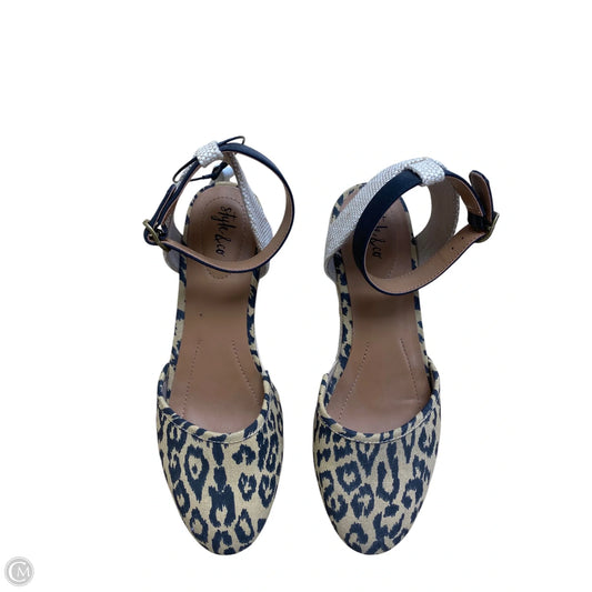 Shoes Heels Wedge By Style And Company In Animal Print, Size: 6.5