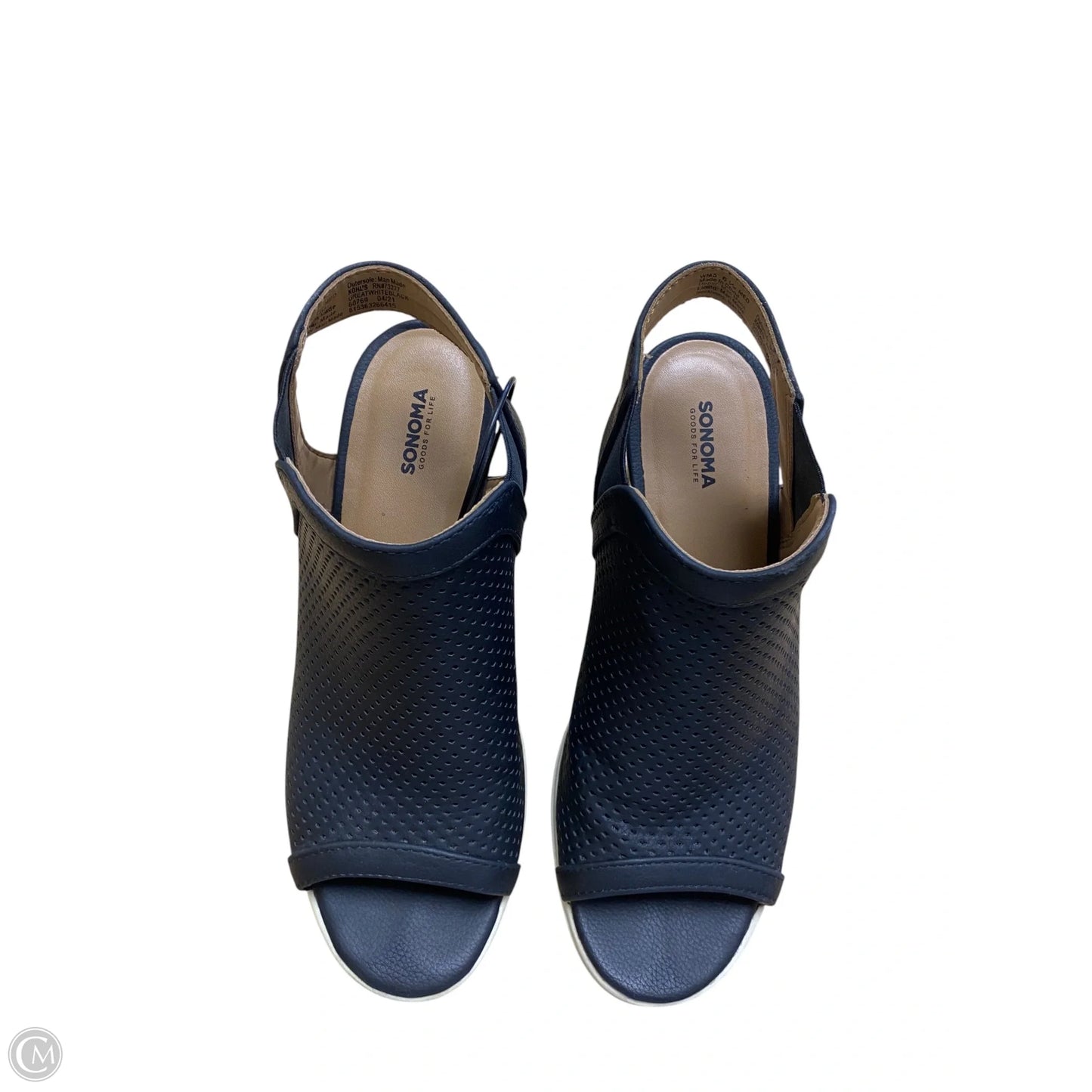 Shoes Heels Wedge By Sonoma In Black, Size: 6.5