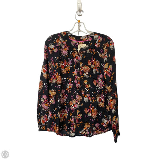 Top Long Sleeve By Anthropologie In Black, Size: M