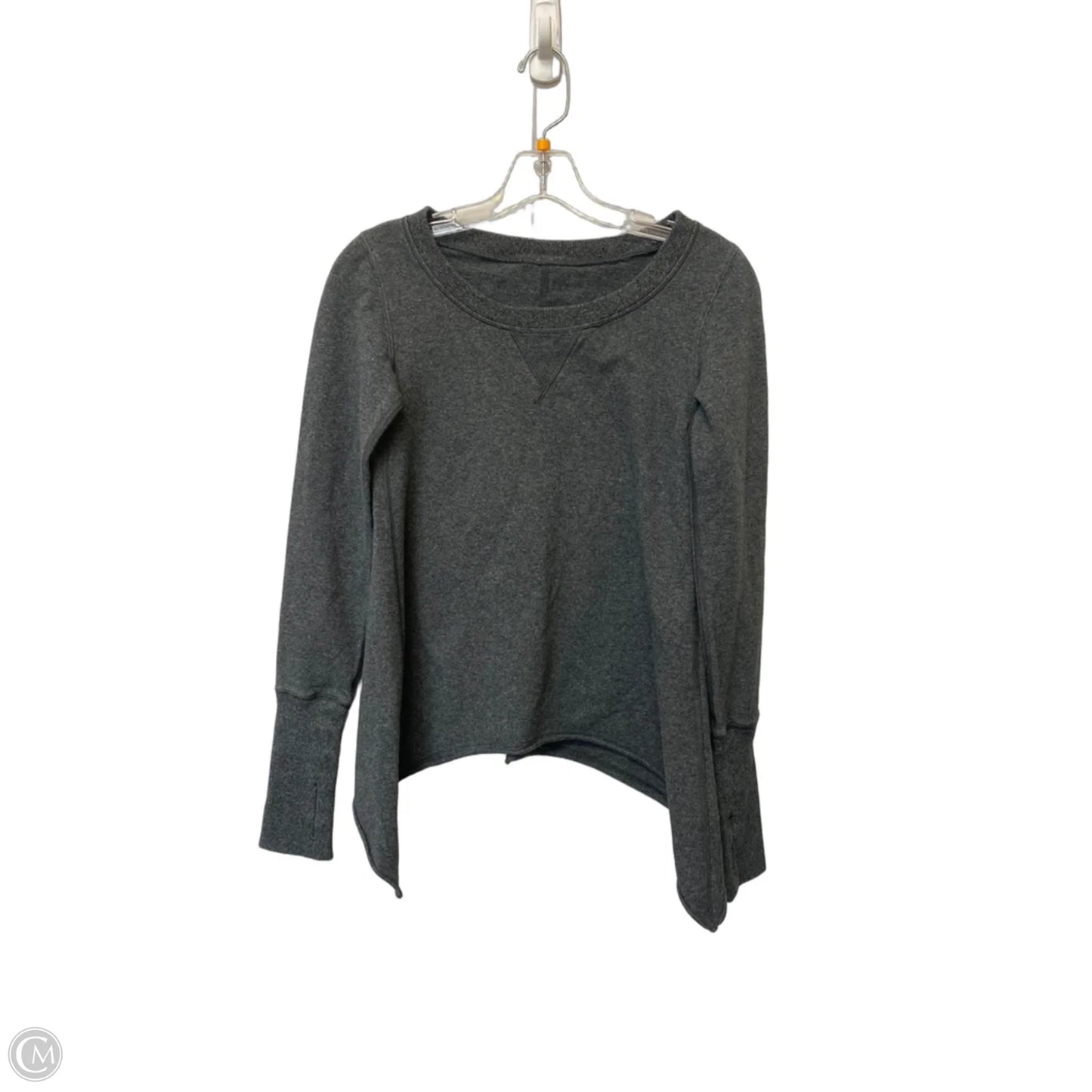 Athletic Sweatshirt Crewneck By Lululemon In Grey, Size: 6