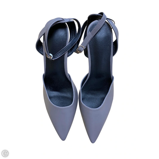 Shoes Heels Kitten By Clothes Mentor In Grey, Size: 11