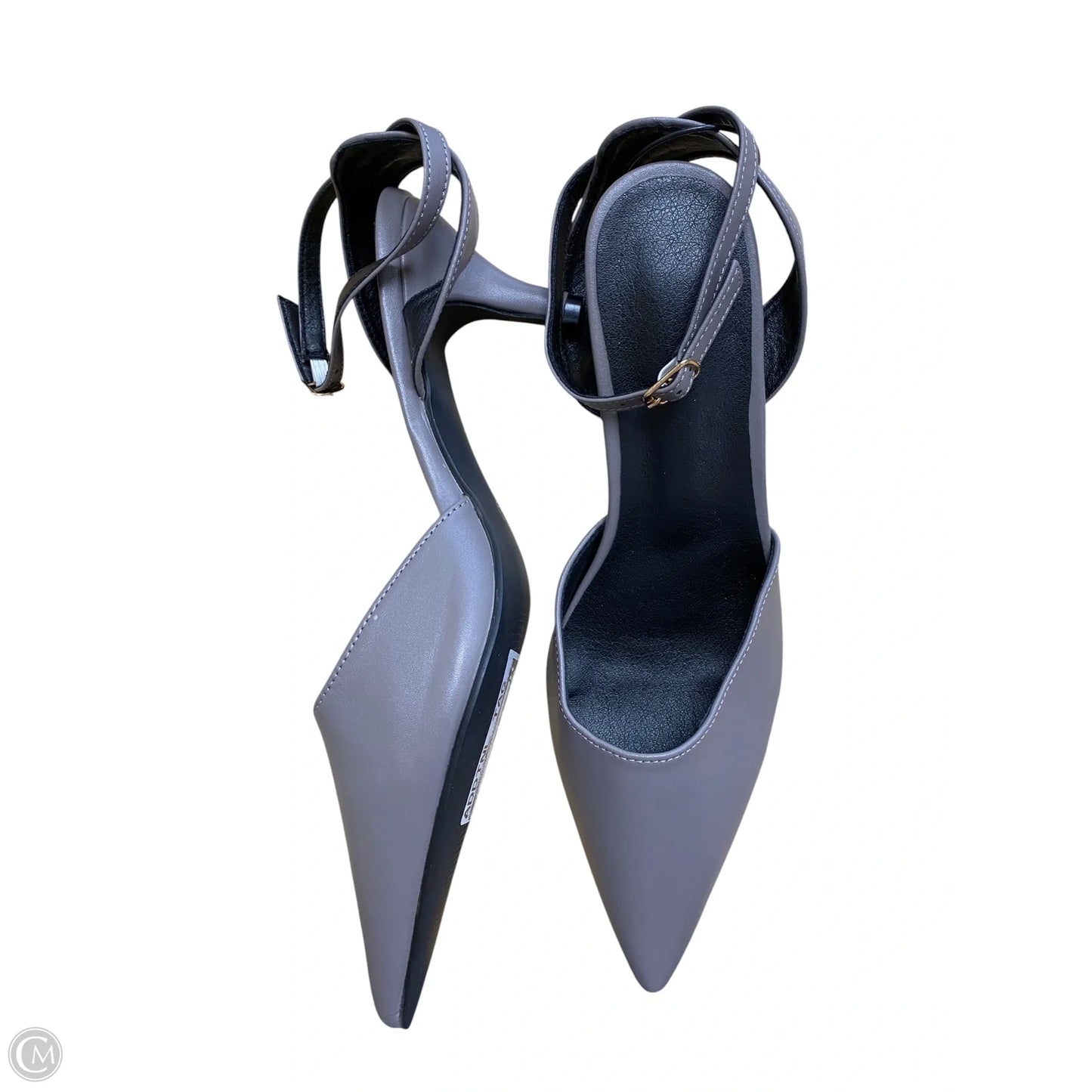 Shoes Heels Kitten By Clothes Mentor In Grey, Size: 11