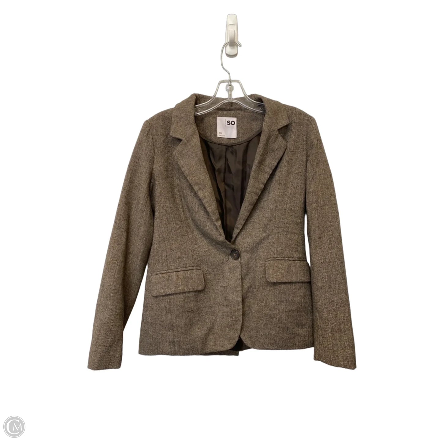 Blazer By So In Brown, Size: Xs