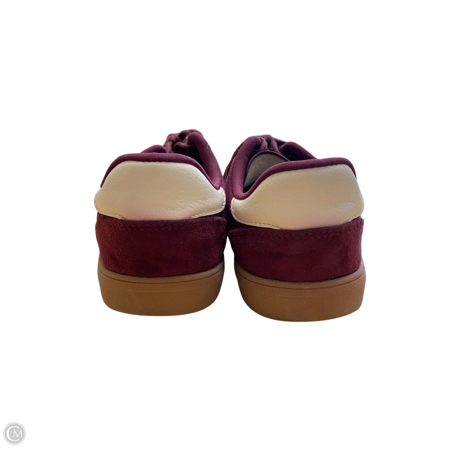 Shoes Sneakers By Zara In Maroon, Size: 6.5
