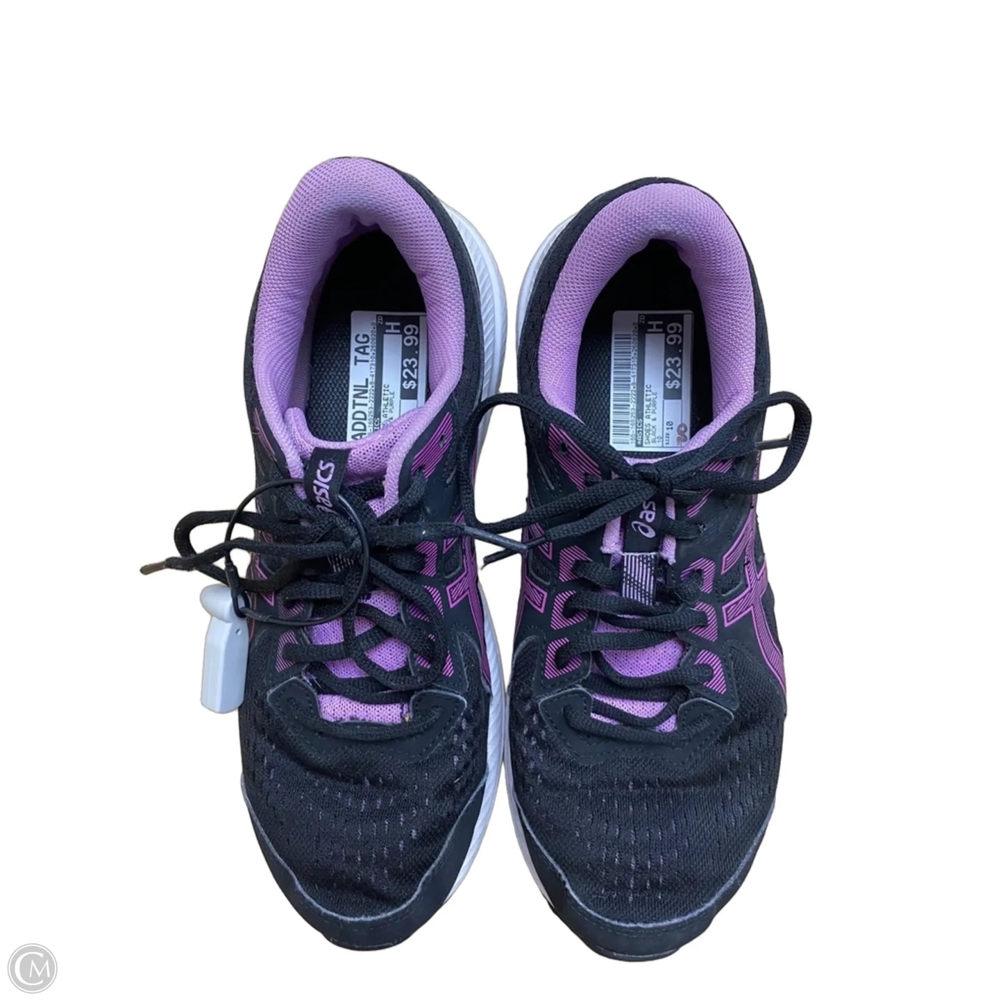 Shoes Athletic By Asics In Black & Purple, Size: 10