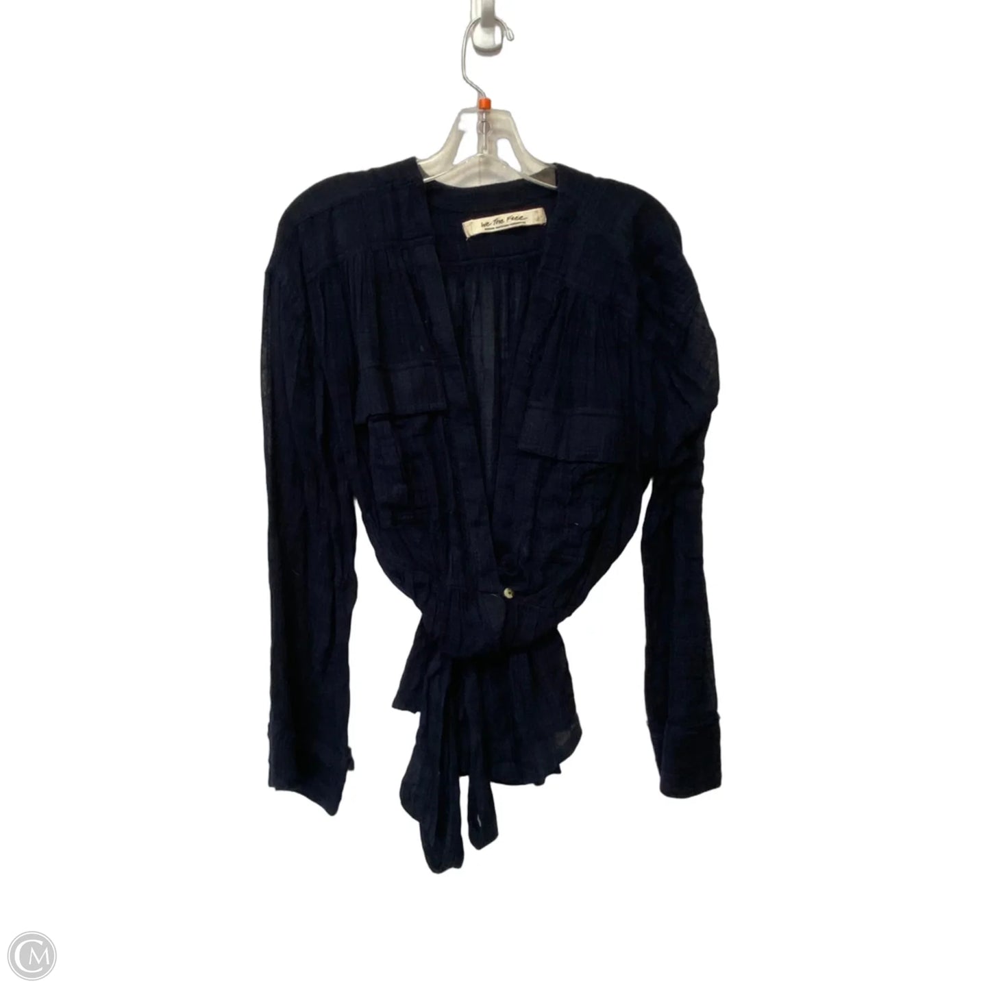 Top Long Sleeve By We The Free In Navy, Size: M