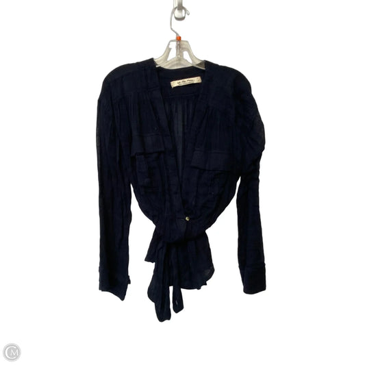 Top Long Sleeve By We The Free In Navy, Size: M