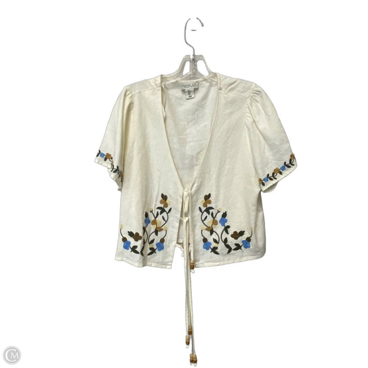Top Short Sleeve By Rachel Zoe In White, Size: L