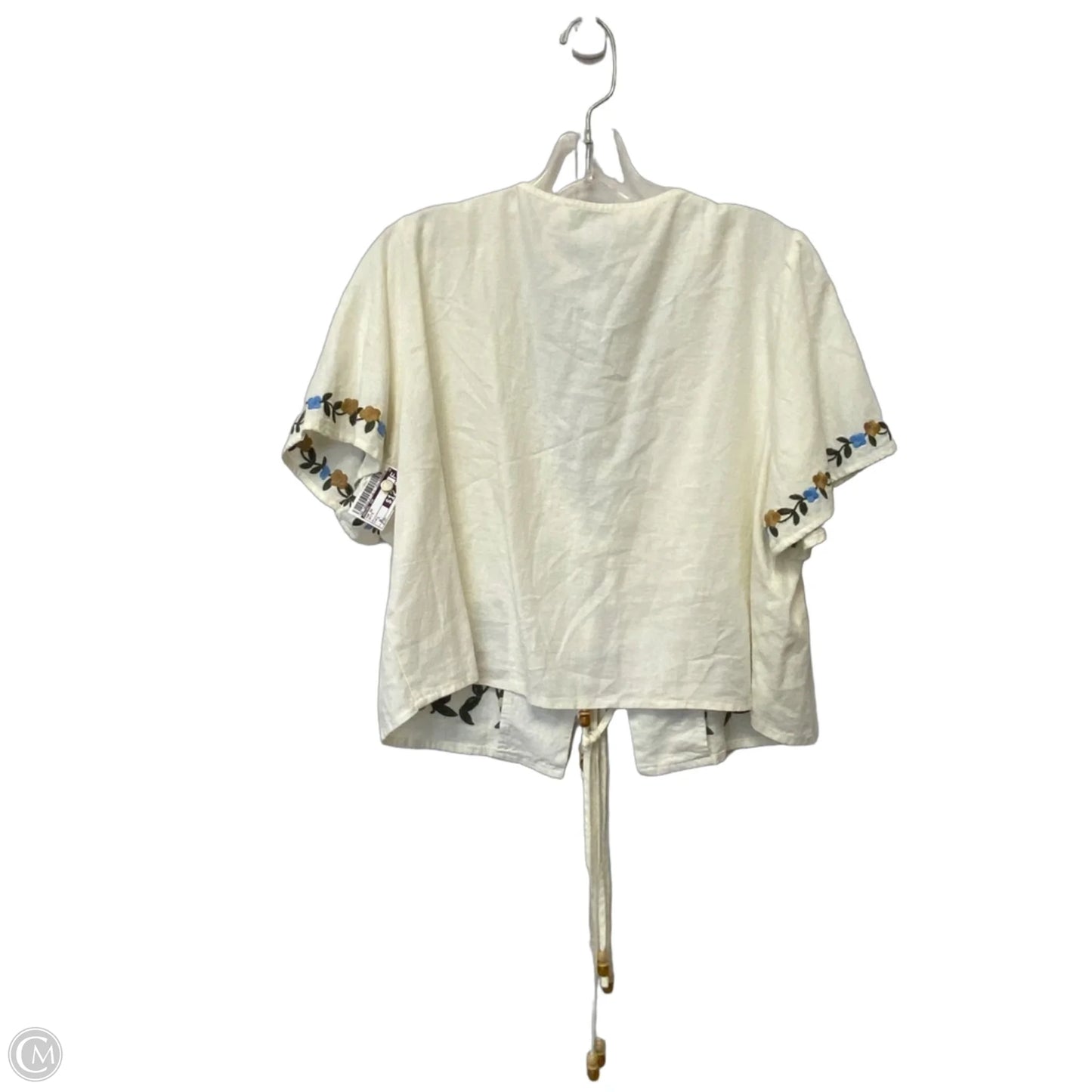 Top Short Sleeve By Rachel Zoe In White, Size: L