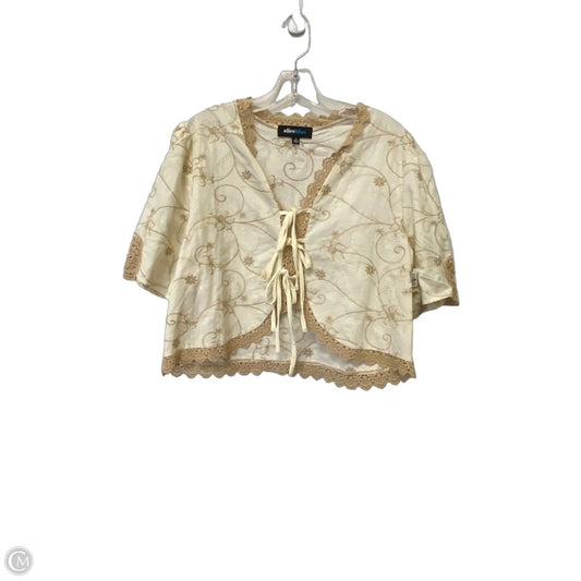 Top Short Sleeve By Alice Blue In Beige, Size: Xl