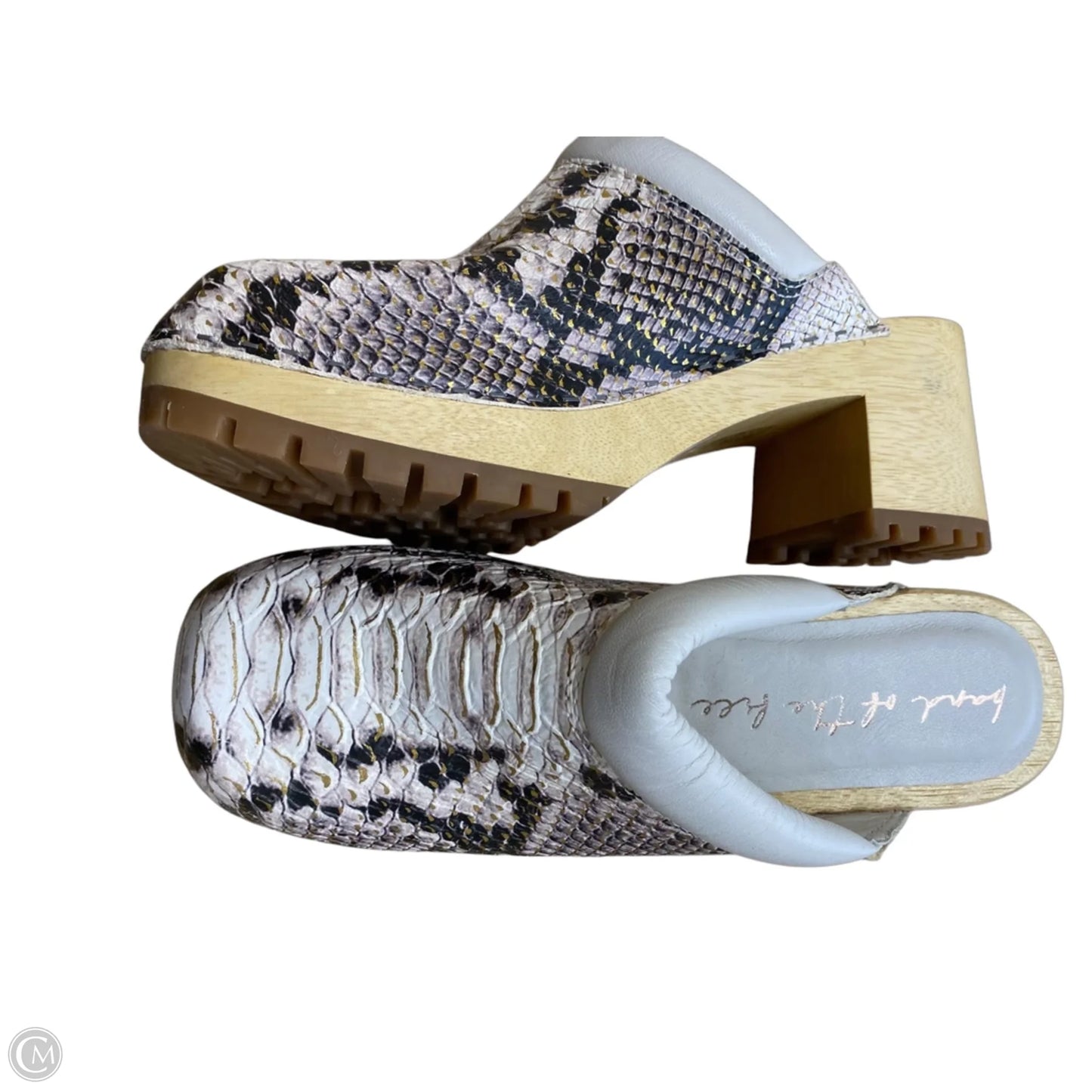 Shoes Heels Block By Clothes Mentor In Animal Print, Size: 8