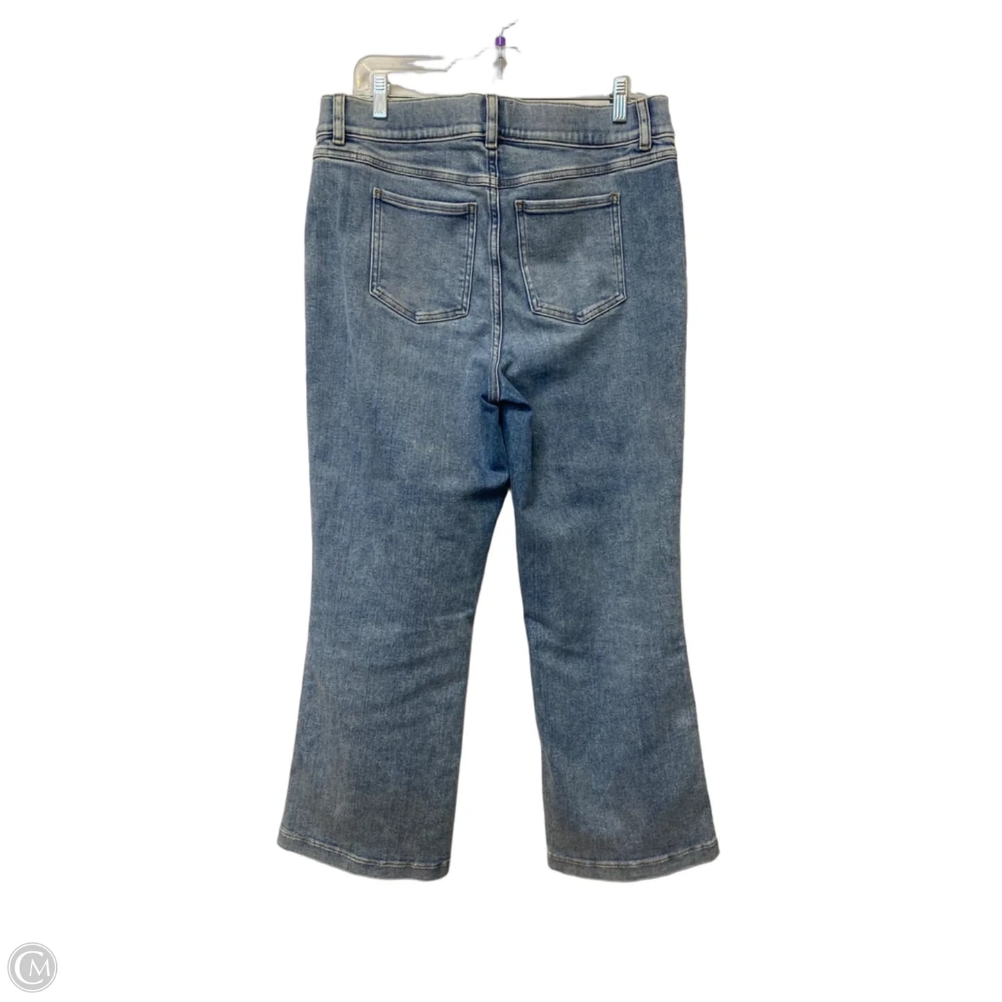 Jeans Straight By Spanx In Blue Denim, Size: Xl