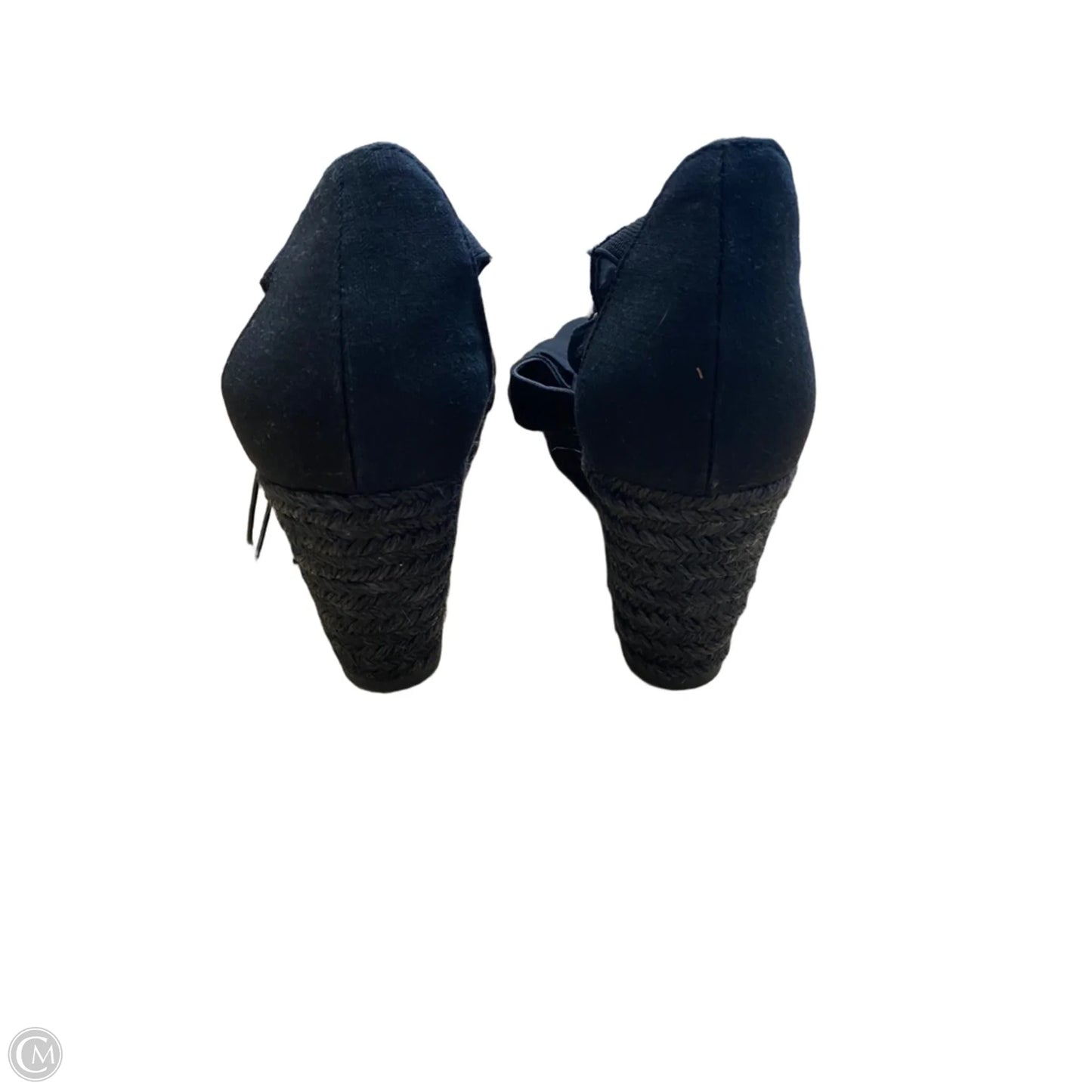 Shoes Heels Wedge By Ralph Lauren In Black, Size: 7