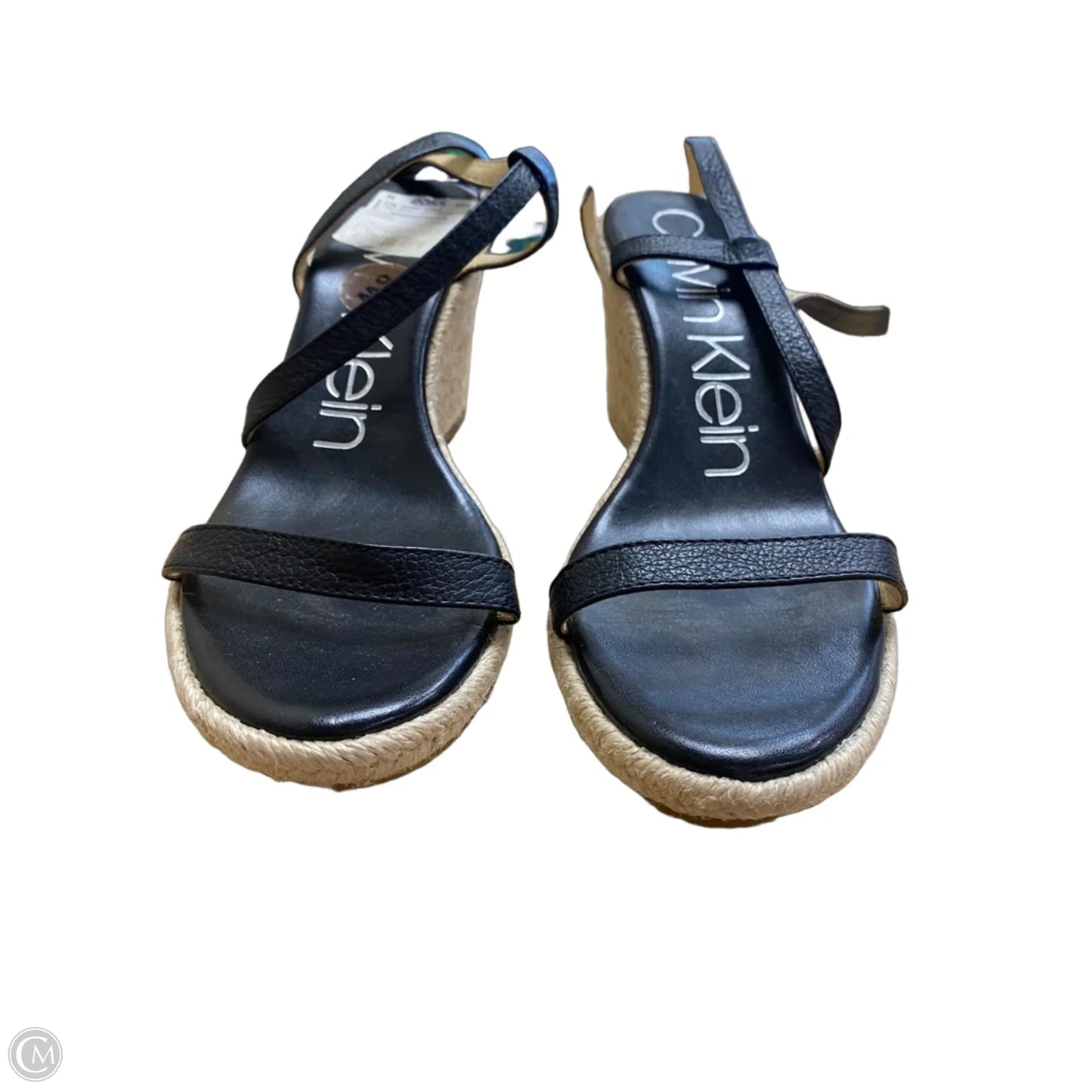 Shoes Heels Wedge By Calvin Klein In Black, Size: 8