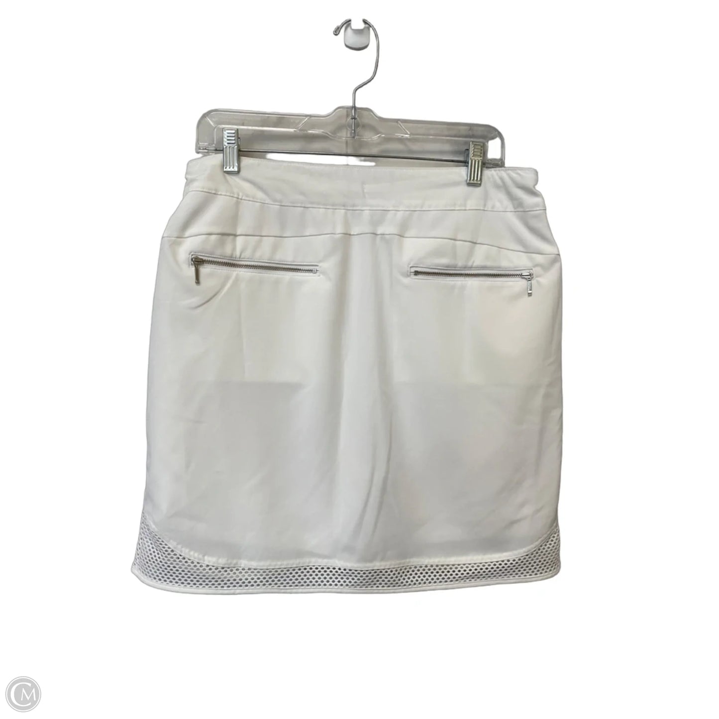 Top 2pc Short Sleeve By Chicos In White, Size: M