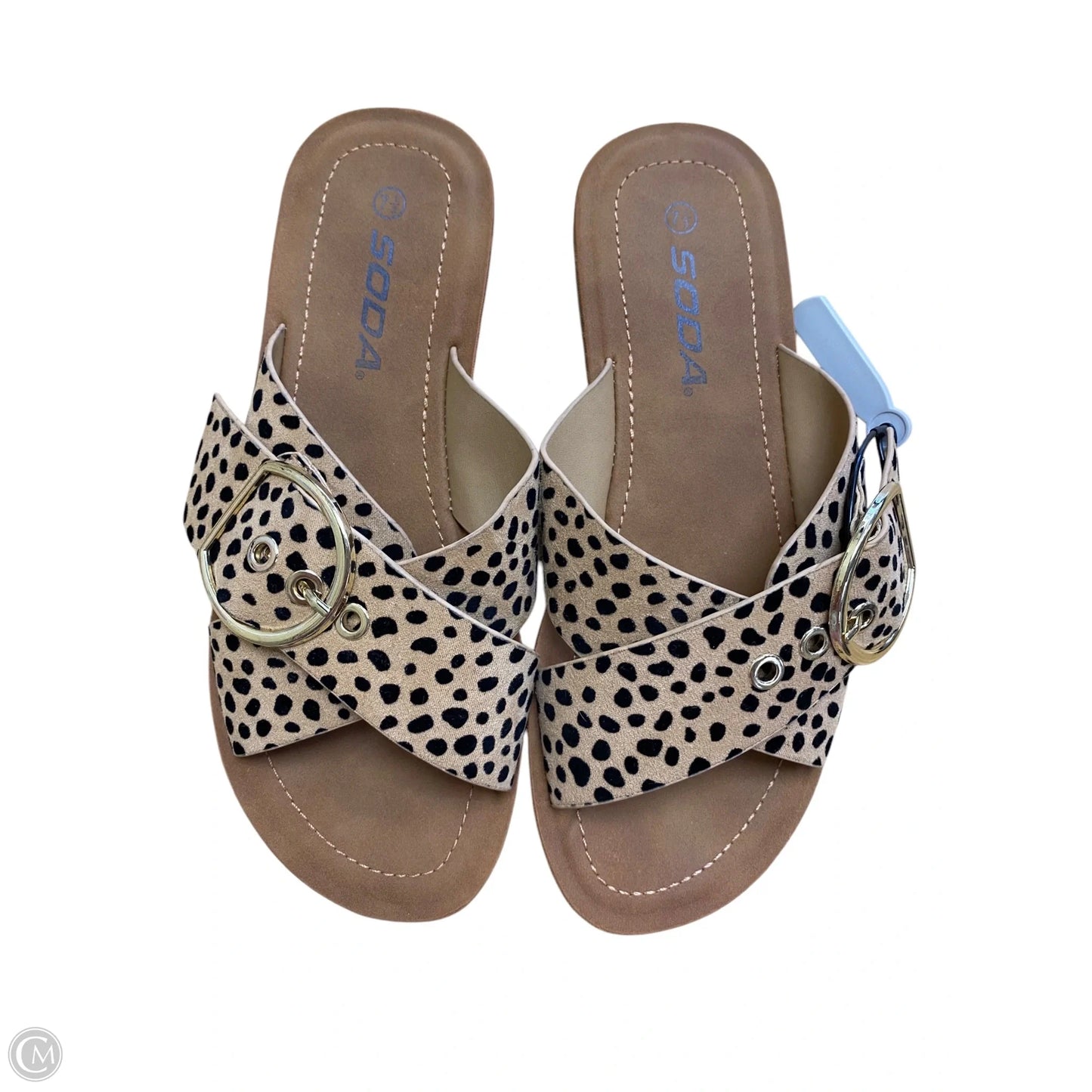 Shoes Flats By Soda In Animal Print, Size: 7.5