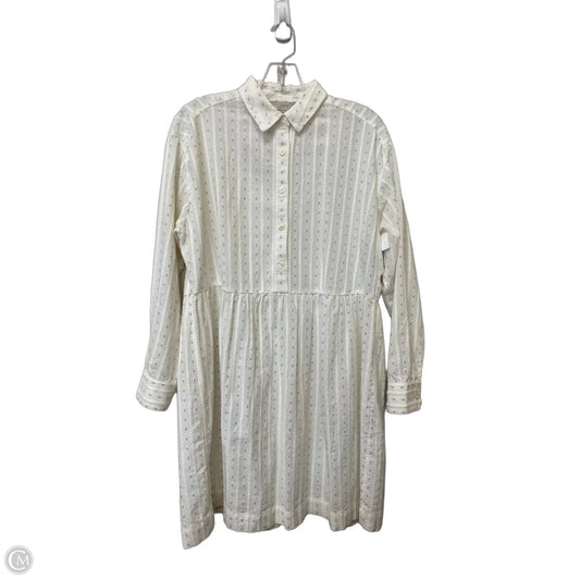 Dress Casual Midi By Loft In White, Size: S