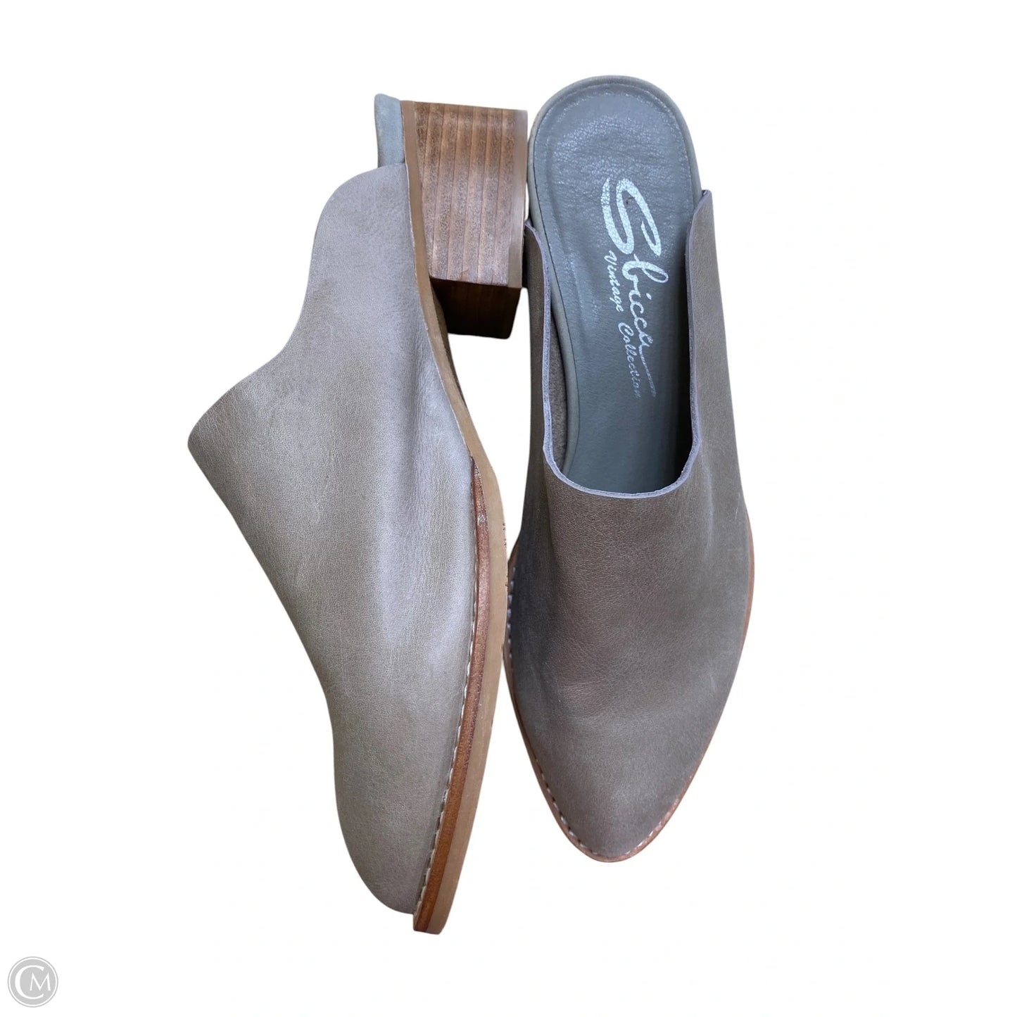 Shoes Heels Block By Clothes Mentor In Grey, Size: 7