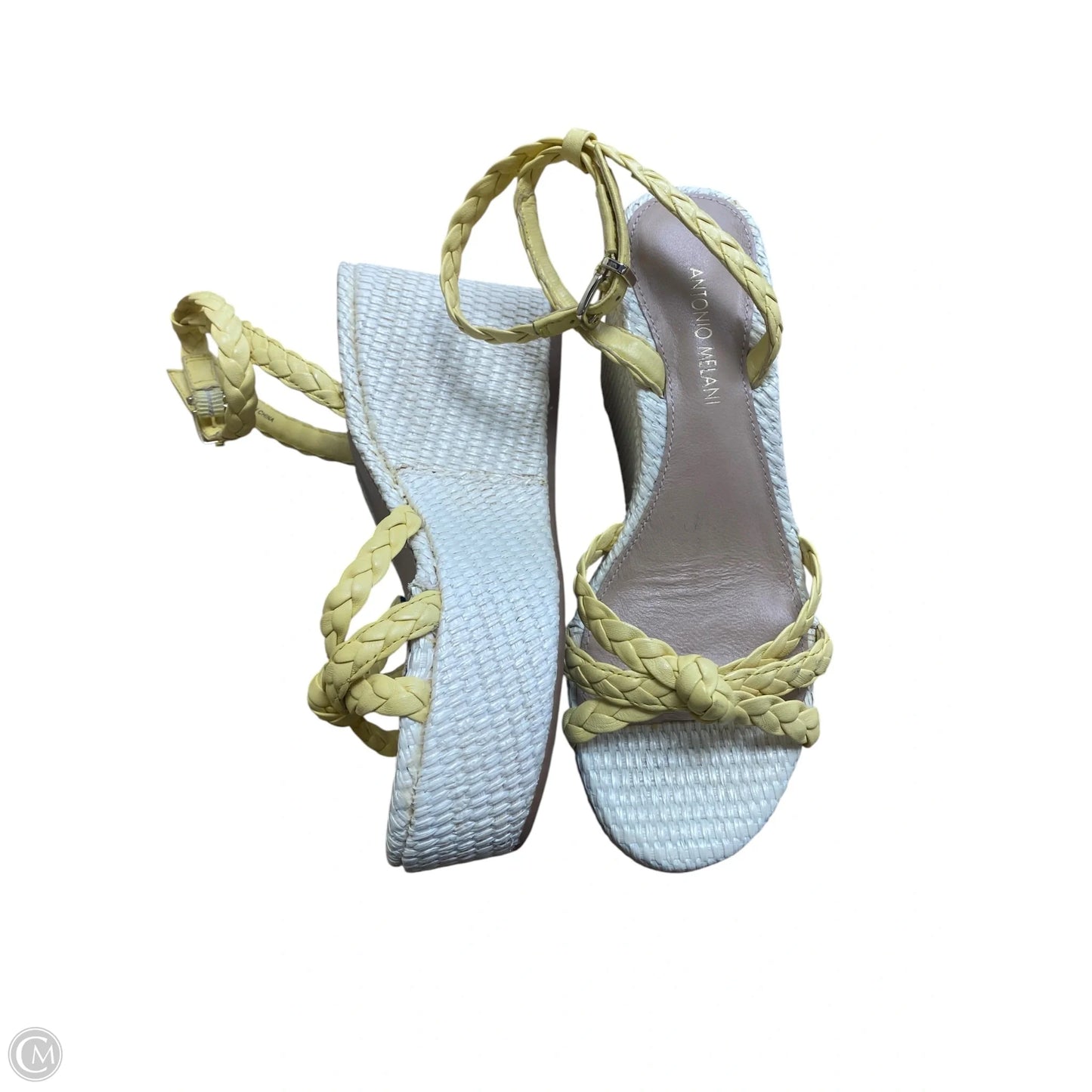 Shoes Heels Wedge By Antonio Melani In Yellow, Size: 5