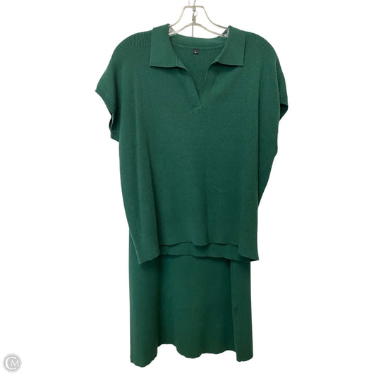 Skirt Set 2pc By Clothes Mentor In Green, Size: L