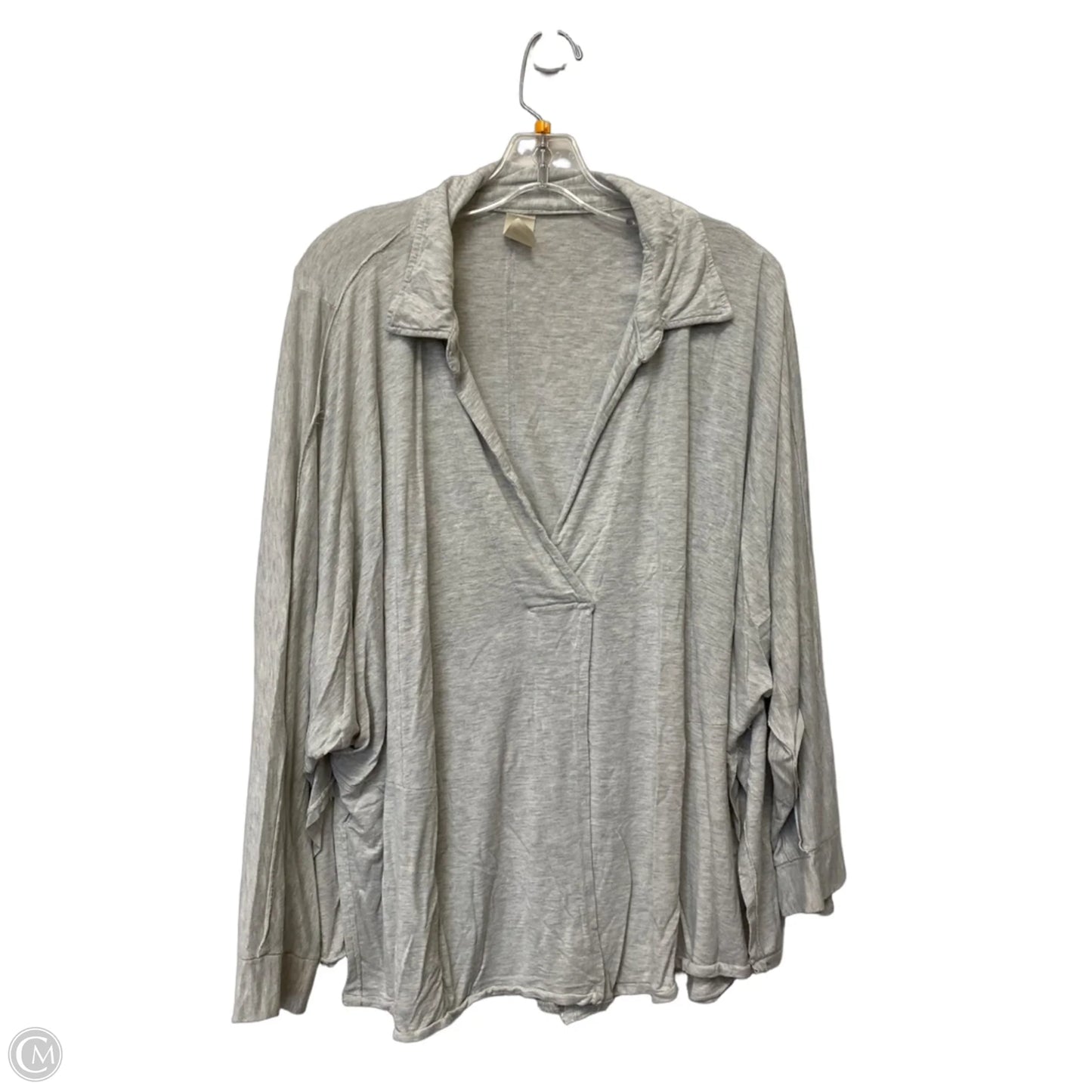 Top Long Sleeve By We The Free In Grey, Size: L