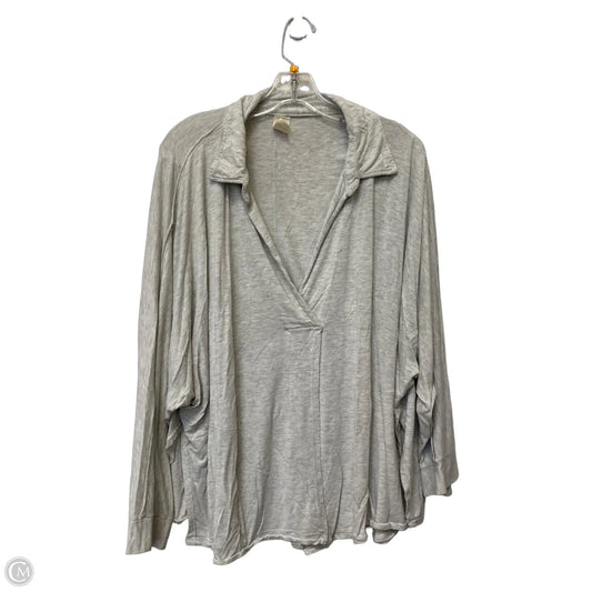 Top Long Sleeve By We The Free In Grey, Size: L