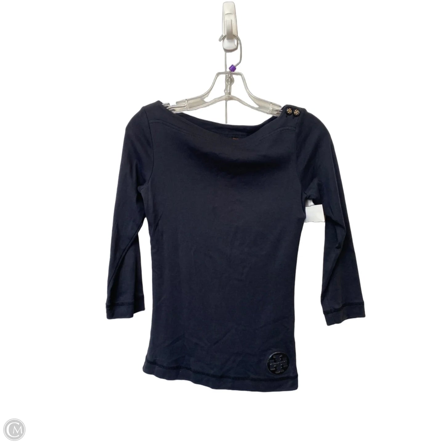Top Long Sleeve Designer By Tory Burch In Black, Size: Xs