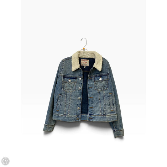 Jacket Denim By True Religion In Blue, Size: L