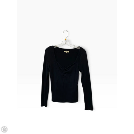 Top Long Sleeve By Madewell In Black, Size: M